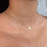 Hammered Heart Necklace