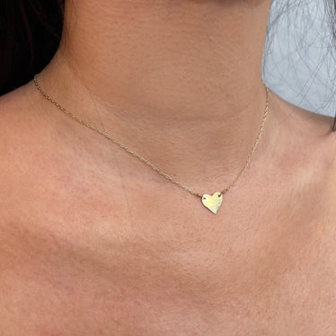 Hammered Heart Necklace