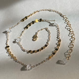 Stone and Sequin Necklace