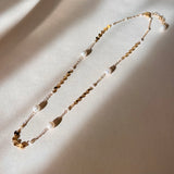 Stone and Sequin Necklace