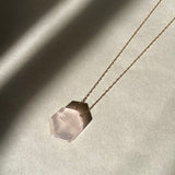 Stone Hexagon Necklace
