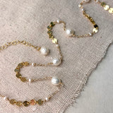 Stone and Sequin Necklace