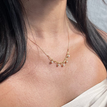 Freshwater Pearl Mini Chain Necklace