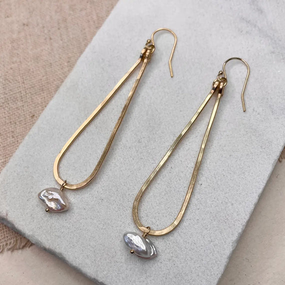 Pearl Teardrop Earrings