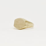 waylon signet ring on neutral background shows simple shape